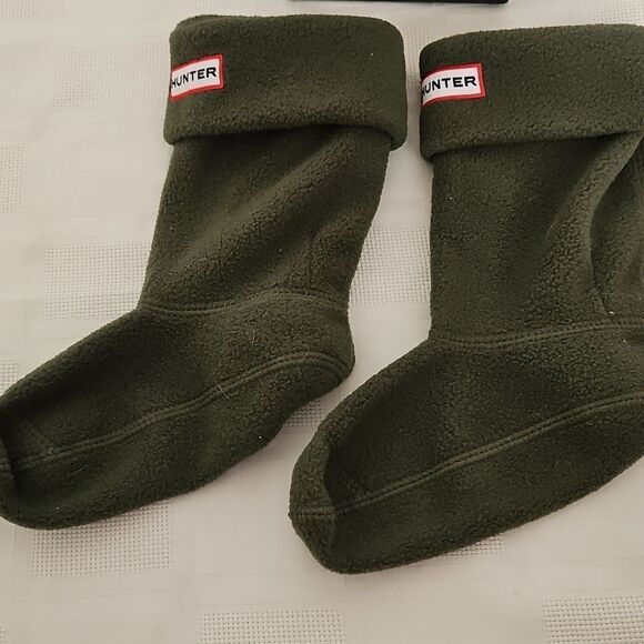 Hunter Kid's Welly Sock Green 11-13 - Picture 13 of 16